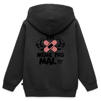 40 Jahre Geburtstag nicht einmal schlechte Muskel - Kinder Premium Organic Zip Hoodie - Schwarz - Hinten - AI Model Kid Male (0cm)