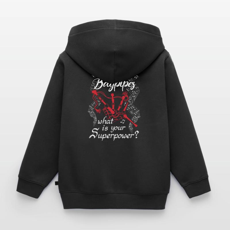 Cornemuse Cornemuse Cornemuse Sweat Premium à capuche zippé enfant bio