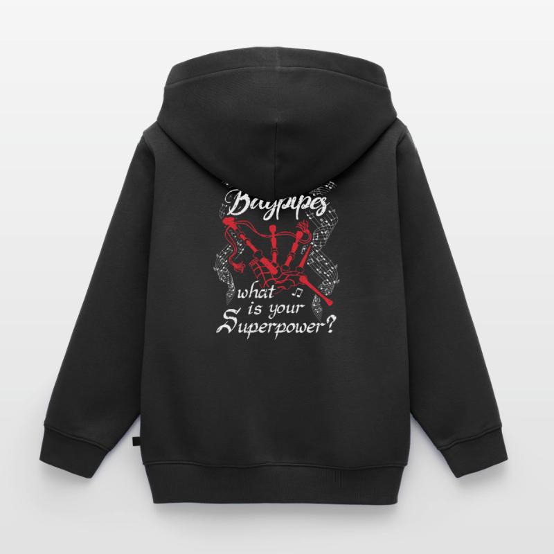 Cornemuse Cornemuse Cornemuse Sweat Premium à capuche zippé enfant bio