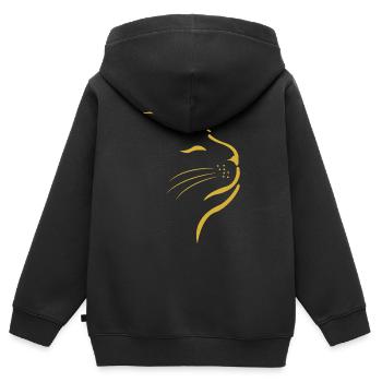 Chats Chats - Sweat Premium à capuche zippé enfant bio - noir - Dos - AI Model Kid Male (0cm)