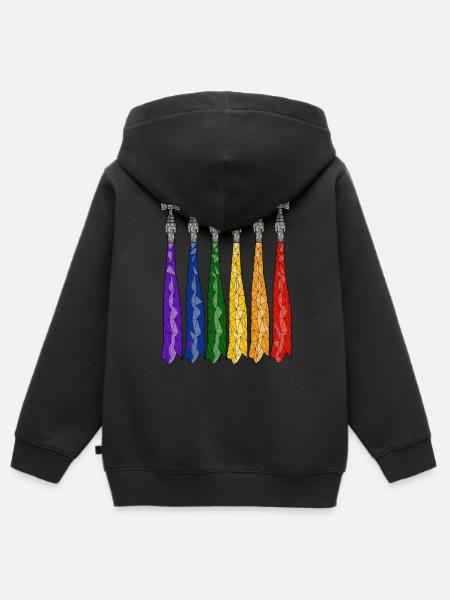 LGBTQ Wasserhahnen - Kinder Premium Organic Zip Hoodie - Schwarz