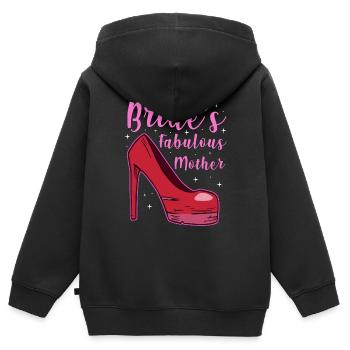 La fabuleuse mère de la mariée - Sweat Premium à capuche zippé enfant bio - noir - Dos - AI Model Kid Male (0cm)