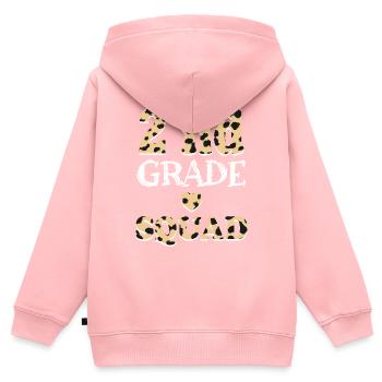 Leopard 2nd Grade Teacher Gifts - Kids Premium Organic Zip-up Hoodie - rose - Back - AI Model Kid Female (0cm)
