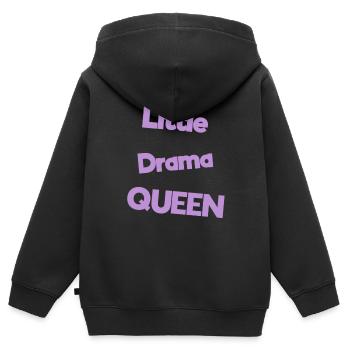 babysprüche - Kinder Premium Organic Zip Hoodie - Schwarz - Hinten - AI Model Kid Male (0cm)