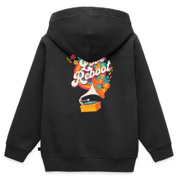 Rompre Divorce Citations Nouveau Départ Motivation - Sweat Premium à capuche zippé enfant bio - noir - Dos - AI Model Kid Male (0cm)
