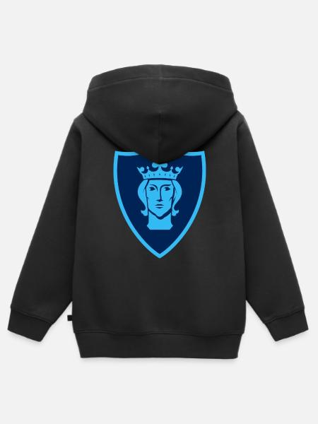 Stockholm Pride - Hoodie Premium med dragkedja barn ekologisk - svart