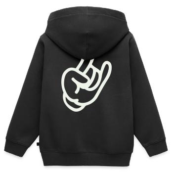 Main de roche - Sweat Premium à capuche zippé enfant bio - noir - Dos - AI Model Kid Male (0cm)