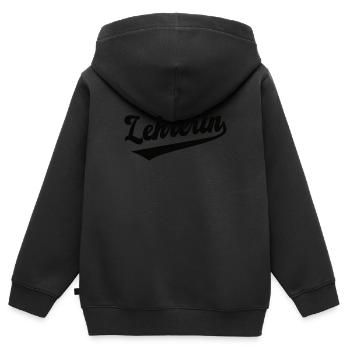 Spanisch Lehrerin Schule Spanischlehrerin Spanish - Kinder Premium Organic Zip Hoodie - Schwarz - Hinten - AI Model Kid Male (0cm)