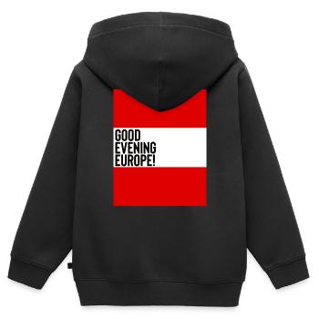 Österreich Eurovision Song Contest - Kinder Premium Organic Zip Hoodie - Schwarz - Hinten - AI Model Kid Male (0cm)