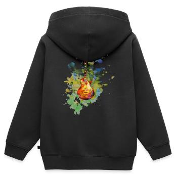 Guitar Electric Guitar Amplifier Les Paul Gift - Kids Premium Organic Zip-up Hoodie - black - Back - AI Model Kid Male (0cm)