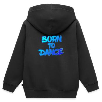 Born to Dance - Kinder Premium Organic Zip Hoodie - Schwarz - Hinten - AI Model Kid Male (0cm)