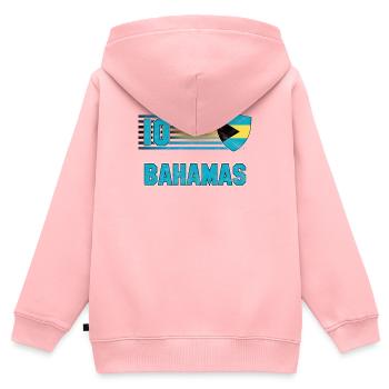 Bahamas - Kids Premium Organic Zip-up Hoodie - rose - Back - AI Model Kid Female (0cm)
