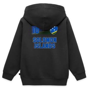 Salomon (Îles) - Sweat Premium à capuche zippé enfant bio - noir - Dos - AI Model Kid Male (0cm)