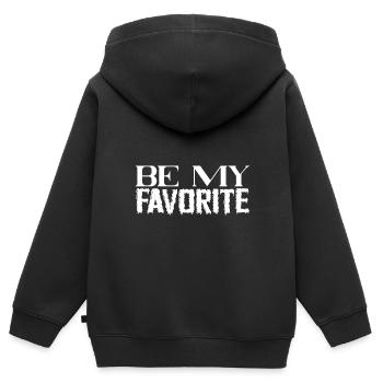 Be My Favorite - Kinder Premium Organic Zip Hoodie - Schwarz - Hinten - AI Model Kid Male (0cm)