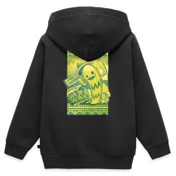 Cactus Acupuncturist - Kinder Premium Organic Zip Hoodie - Schwarz - Hinten - AI Model Kid Male (0cm)