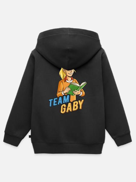 TKKG Team Gaby Glockner - Kinder Premium Organic Zip Hoodie - Schwarz