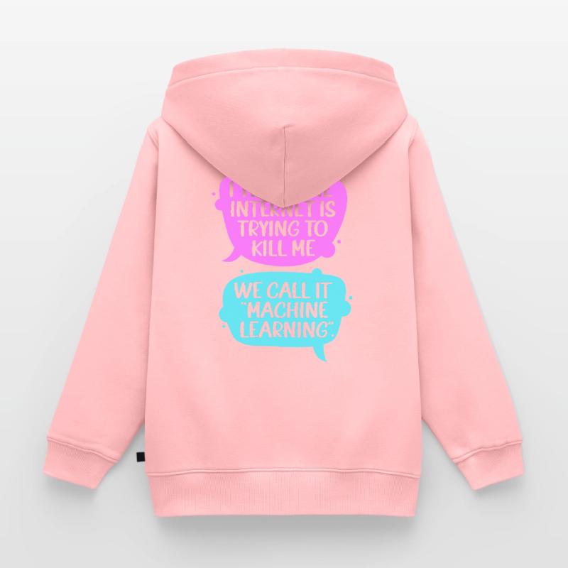 GPT Programmer Coder Kids Premium Organic Zip-up Hoodie