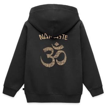 Yogi Namaste - Kinder Premium Organic Zip Hoodie - Schwarz - Hinten - AI Model Kid Male (0cm)