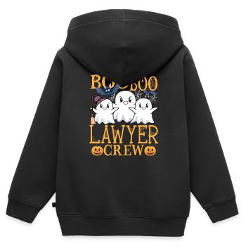 Anwalt uu Anwalt Geschenk - Kinder Premium Organic Zip Hoodie - Schwarz - Hinten - AI Model Kid Male (0cm)