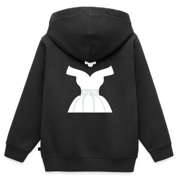 Wedding Dresses Bridal Showers Cute Graphic Funny - Kids Premium Organic Zip-up Hoodie - black - Back - AI Model Kid Male (0cm)