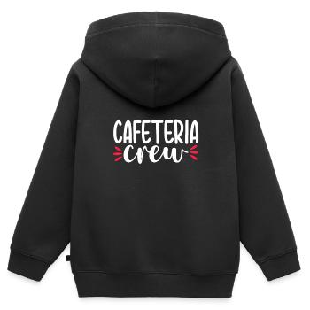 Cafeteria Crew School Lunch Lady Appreciation - Kids Premium Organic Zip-up Hoodie - black - Back - AI Model Kid Male (0cm)