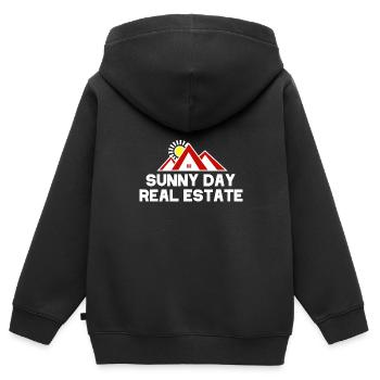 Sunny Day Real Estate Agent Realtor Funny - Kids Premium Organic Zip-up Hoodie - black - Back - AI Model Kid Male (0cm)