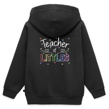Lehrerin der Kindertagesstätte Pre-k Kindergarten - Kinder Premium Organic Zip Hoodie - Schwarz - Hinten - AI Model Kid Male (0cm)