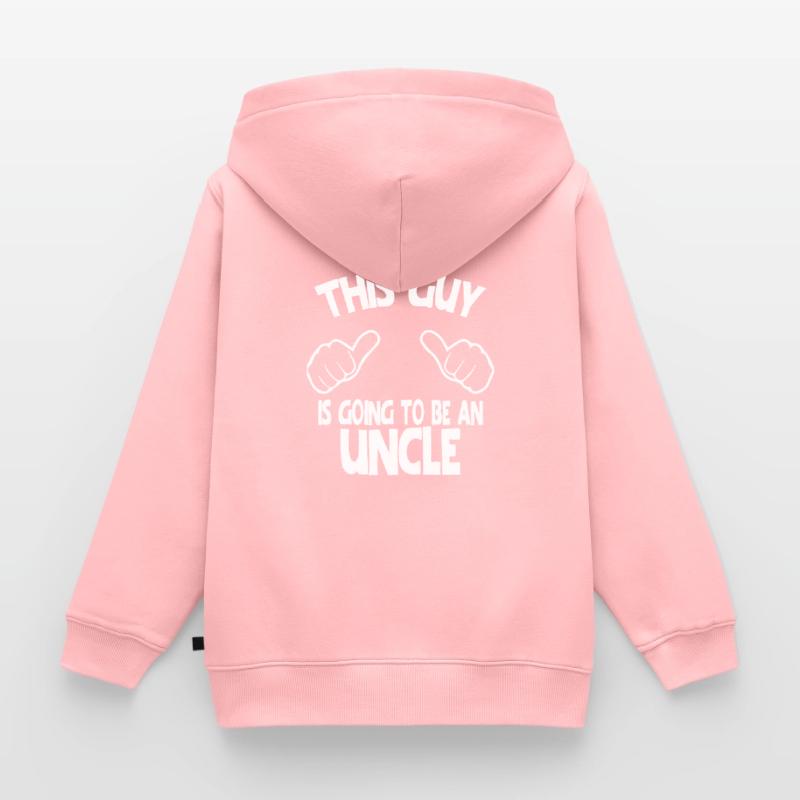 Dieser Typ wird ein Onkel sein Kinder Premium Organic Zip Hoodie