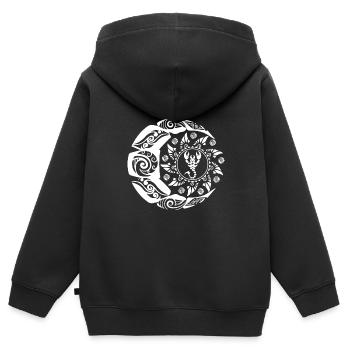 Maori Polynesian Tattoo Scorpion Scorpion Zodiactr - Sweat Premium à capuche zippé enfant bio - noir - Dos - AI Model Kid Male (0cm)