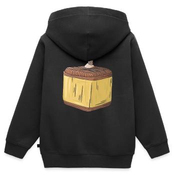 Kubischer Kanonenschlag Böller Feuerwerk Knaller - Kinder Premium Organic Zip Hoodie - Schwarz - Hinten - AI Model Kid Male (0cm)