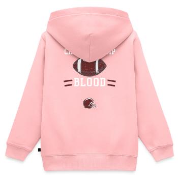 Championship blood - Football - Kids Premium Organic Zip-up Hoodie - rose - Back - AI Model Kid Female (0cm)