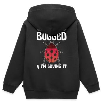 Insekten - Kinder Premium Organic Zip Hoodie - Schwarz - Hinten - AI Model Kid Male (0cm)