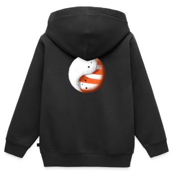 Sushi Tao Yin Yang - Kinder Premium Organic Zip Hoodie - Schwarz - Hinten - AI Model Kid Male (0cm)