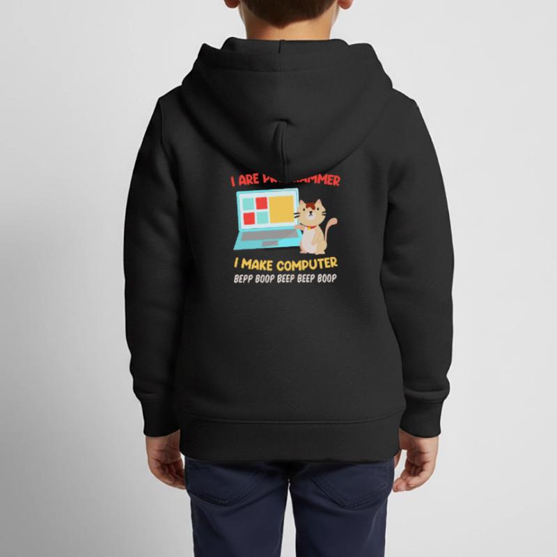 Programmierer Katzen Spruch Witz I are Programmer Kinder Premium Organic Zip Hoodie