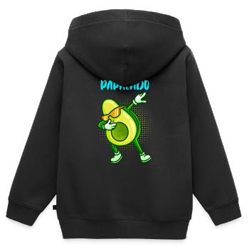 Papacado Expecting Dad Expecting Parents-to-be Daddy - Kids Premium Organic Zip-up Hoodie - black - Back - AI Model Kid Male (0cm)