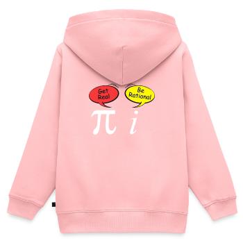 Komplexe Zahlen Witz Irrationale Zahl Mathematik - Kinder Premium Organic Zip Hoodie - Rosa - Hinten - AI Model Kid Female (0cm)