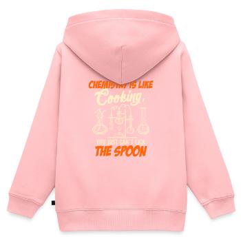 Étudiants en chimie Dire que la chimie est comme la cuisine - Sweat Premium à capuche zippé enfant bio - rose - Dos - AI Model Kid Female (0cm)