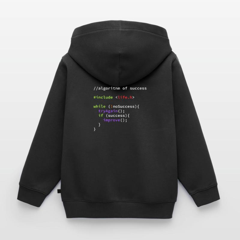 Informatiker Programmierer Coder Hacker Code Kinder Premium Organic Zip Hoodie