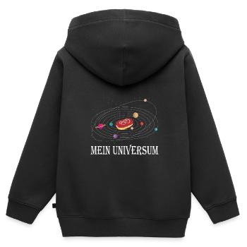 Mettbrötchen Mett Mettigel - Kinder Premium Organic Zip Hoodie - Schwarz - Hinten - AI Model Kid Male (0cm)