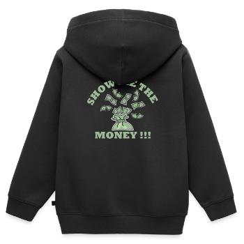 Show Money Design für gut verdienende Berufstätige - Kinder Premium Organic Zip Hoodie - Schwarz - Hinten - AI Model Kid Male (0cm)