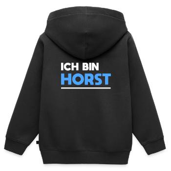 Horst Name Spruch für stolze Horsts - Kinder Premium Organic Zip Hoodie - Schwarz - Hinten - AI Model Kid Male (0cm)
