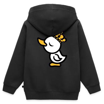 eitel koenig koenigin prinzessin chick krone arrog - Kinder Premium Organic Zip Hoodie - Schwarz - Hinten - AI Model Kid Male (0cm)