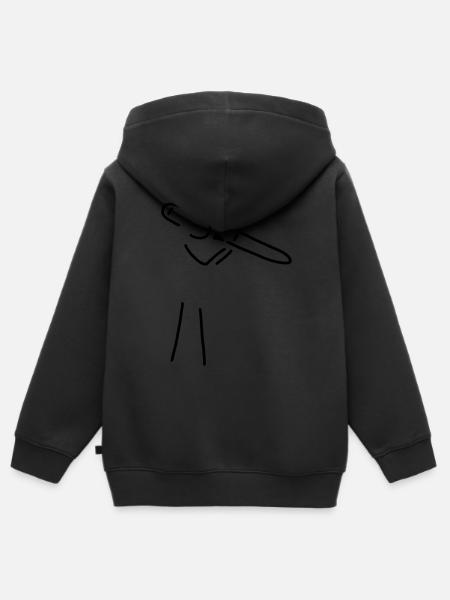 posaunist - Kinder Premium Organic Zip Hoodie - Schwarz