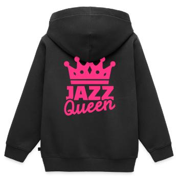 Jazz - Sweat Premium à capuche zippé enfant bio - noir - Dos - AI Model Kid Male (0cm)