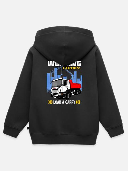 Kipplaster - LKW - Truck - Laster - Kinder Premium Organic Zip Hoodie -