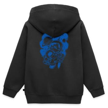 Astro tiger - Kinder Premium Organic Zip Hoodie - Schwarz - Hinten - AI Model Kid Male (0cm)