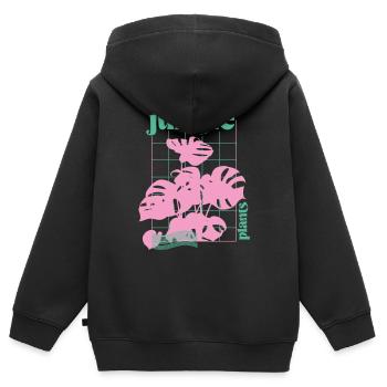 Jungle - Kids Premium Organic Zip-up Hoodie - black - Back - AI Model Kid Male (0cm)