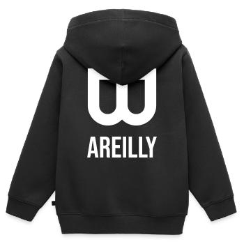 Bareilly Indien Bareilly India Souvenir - Sweat Premium à capuche zippé enfant bio - noir - Dos - AI Model Kid Male (0cm)