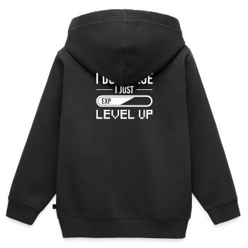 Zocken - Kinder Premium Organic Zip Hoodie - Schwarz - Hinten - AI Model Kid Male (0cm)
