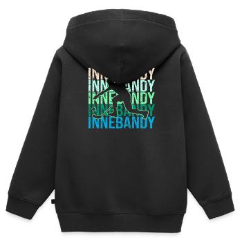Inside bandy - Kids Premium Organic Zip-up Hoodie - black - Back - AI Model Kid Male (0cm)